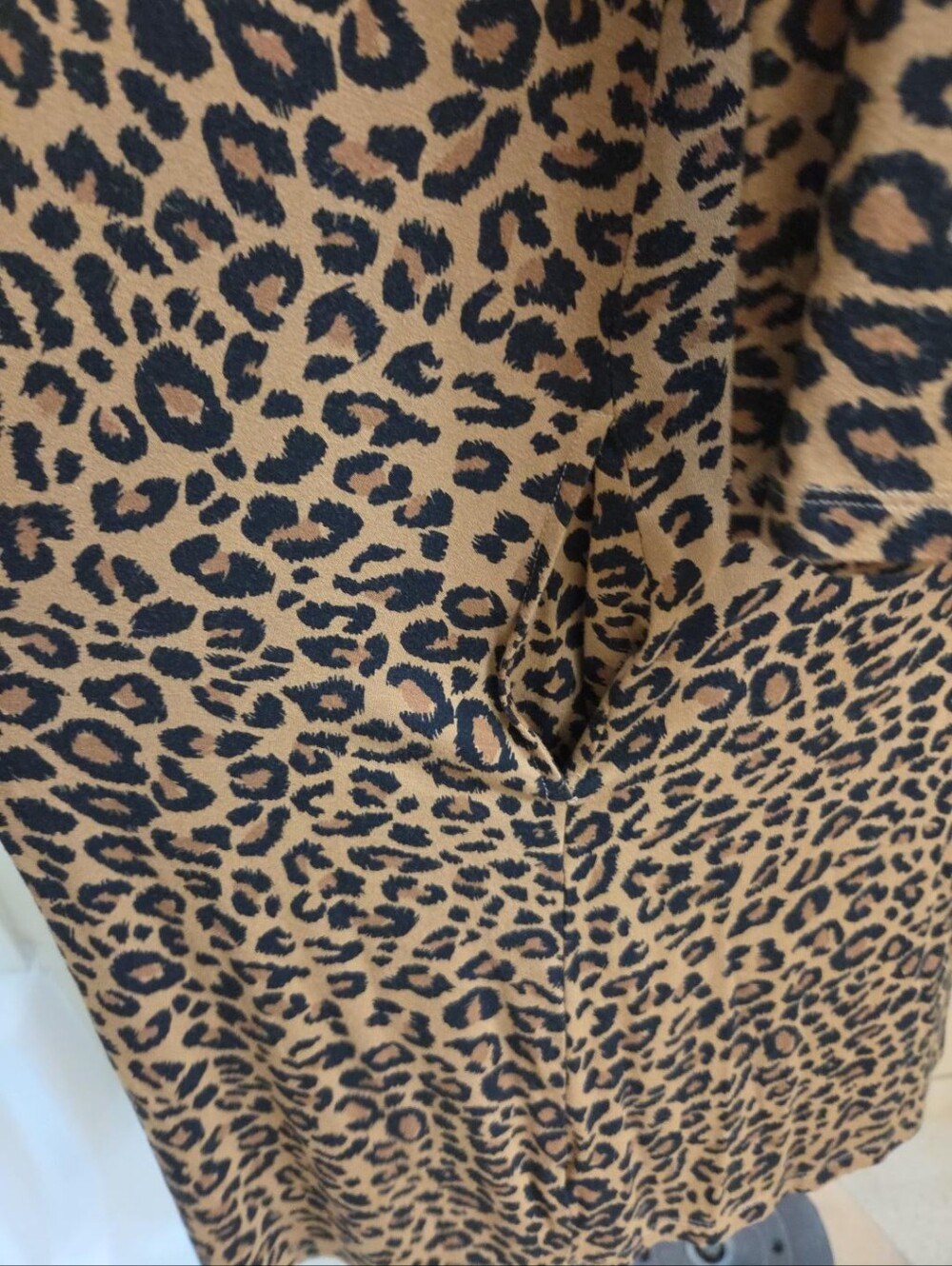 Time and Tru Leopard Print Dress – Size M (8–10) - Picture 7 of 10